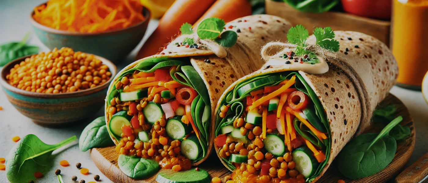 Spicy Lentil Wraps