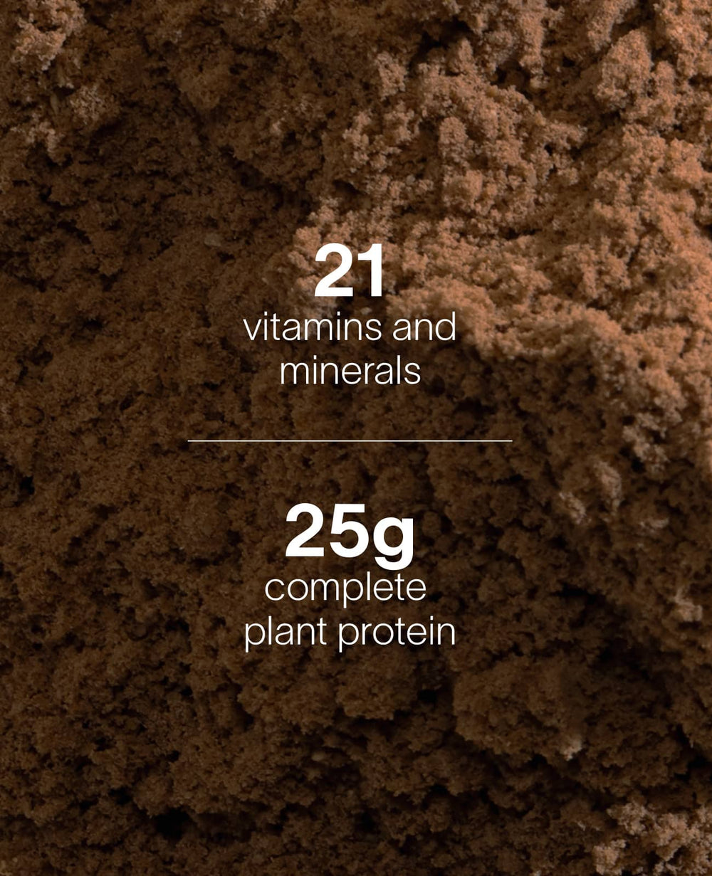 L-Protein with 21 vitamins and minerals and 25g complete plant protein