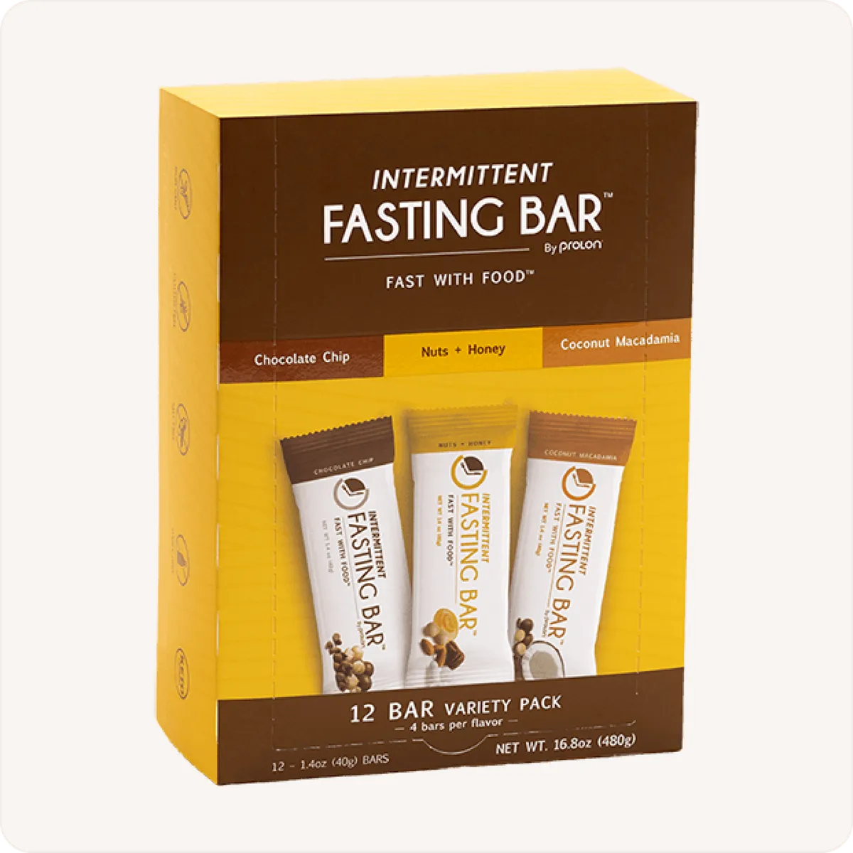 Prolon Intermittent Fasting Bar 12-bar variety pack